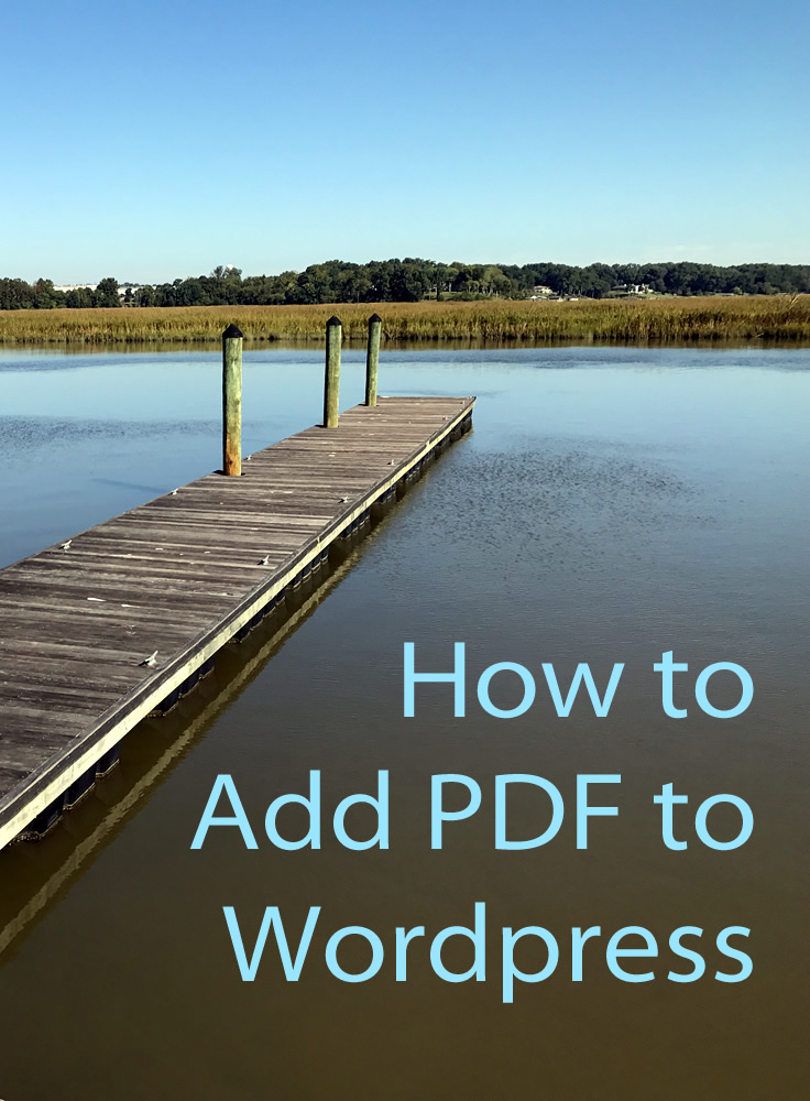 Add a PDF to WordPress